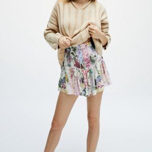 Zara Multicolored Printed Shorts Size M